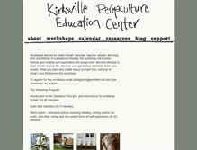 Tablet Screenshot of kvpermaculture.org